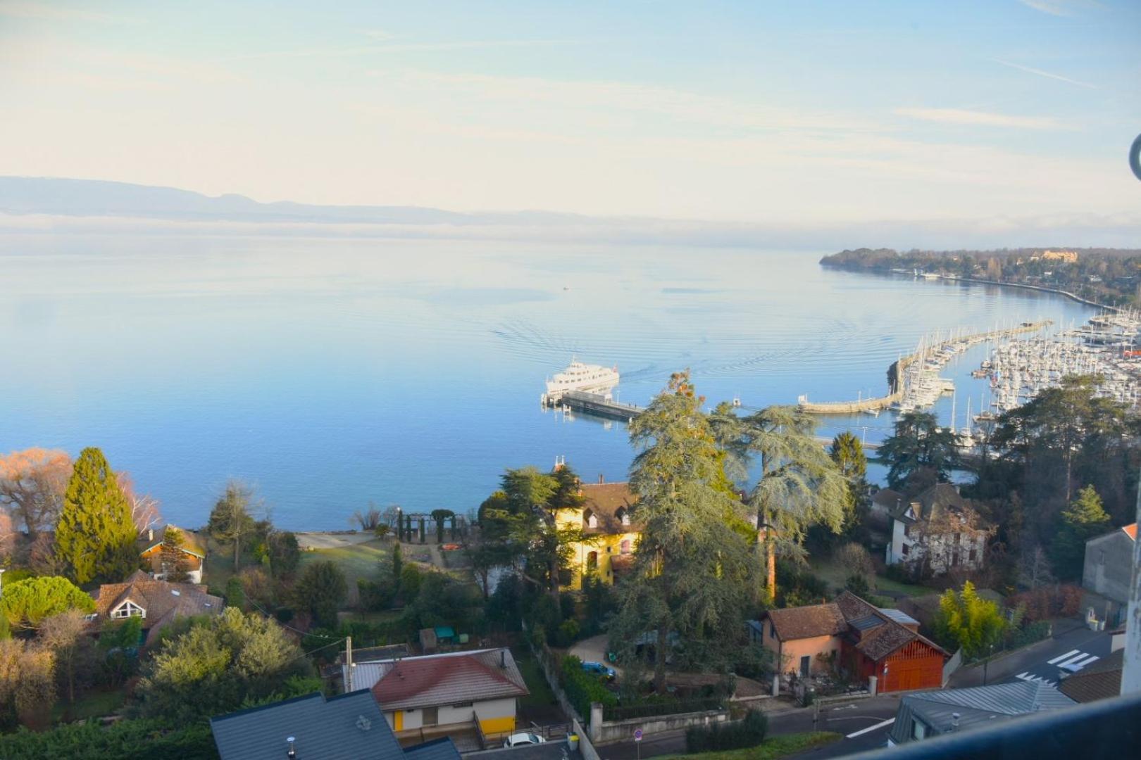 Appartement Avec Vue 180 Sur Le Lac Leman Тонон-ле-Бен Екстериор снимка